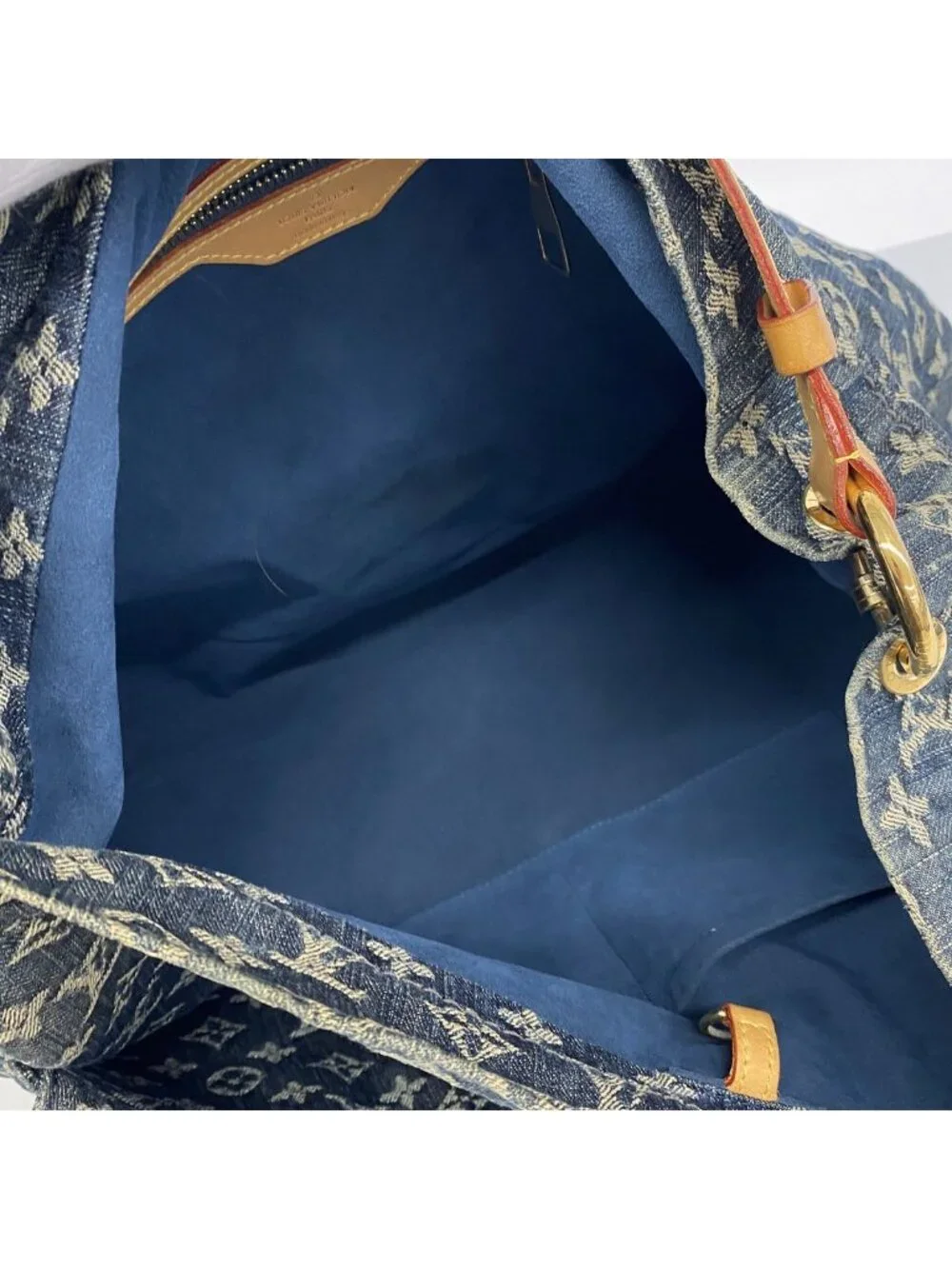 Louis Vuitton Shoulder Bag Monogram Denim Daily GM Blue